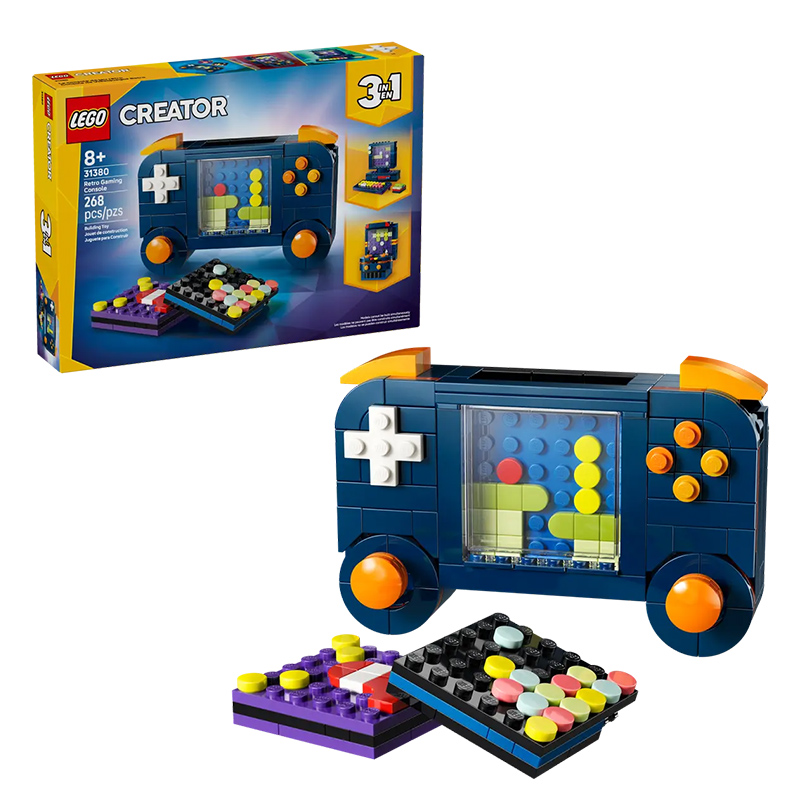 Retro Gaming Consoles - LEGO Creator 3 en 1, Bloques