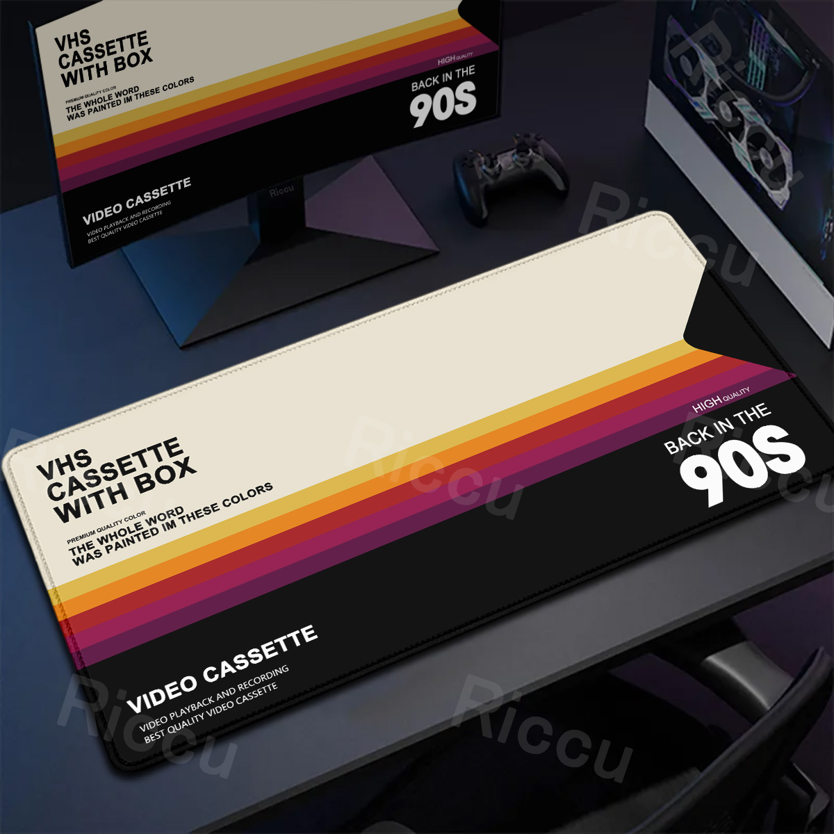 Retro Gaming Keyboard - Alfombrilla de ratón estilo Retro VHS