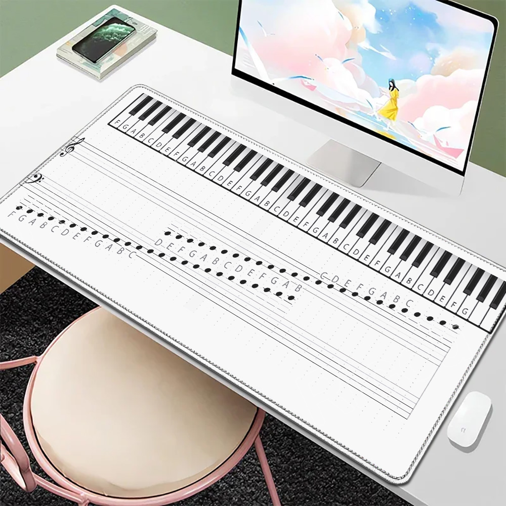 Retro Gaming Keyboard - Alfombrilla de escritorio de goma antideslizante