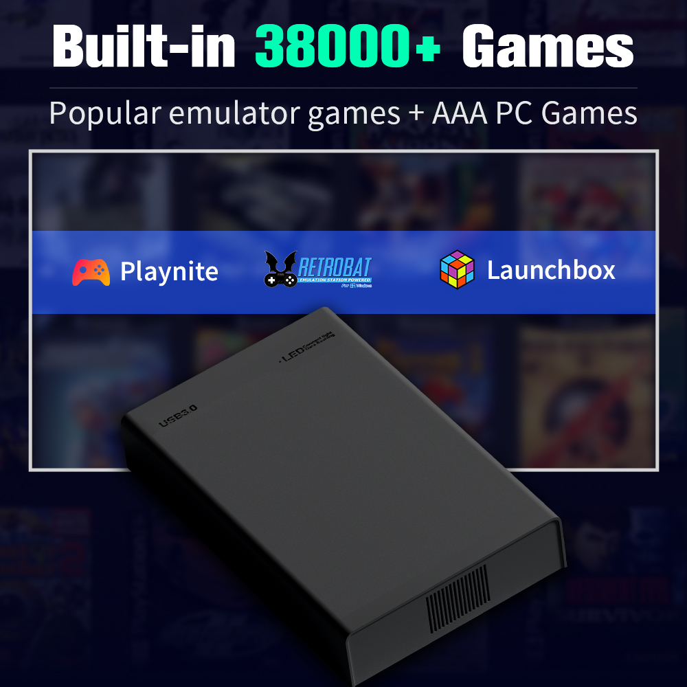 Disco duro para juegos de 500G - Retro Gaming Devices reseña y precio