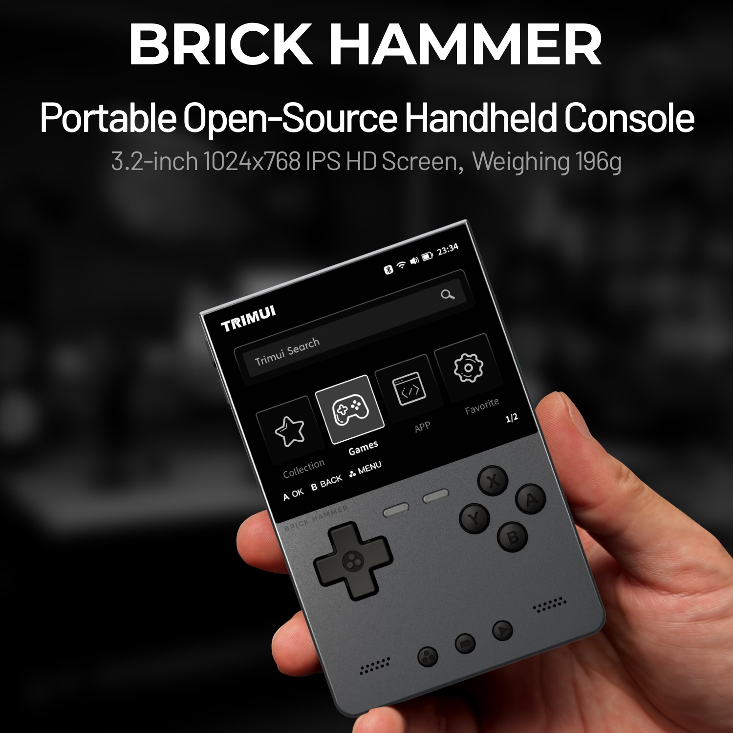 TRIMUI BRICK HAMMER-consola de - Retro Gaming Linux reseña y precio
