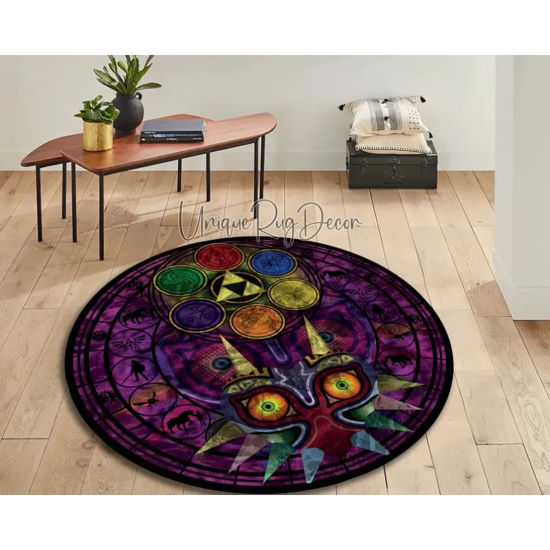 Alfombra redonda con símbolo d - Retro Gaming Zelda reseña y precio